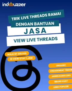 trik live threads ramai