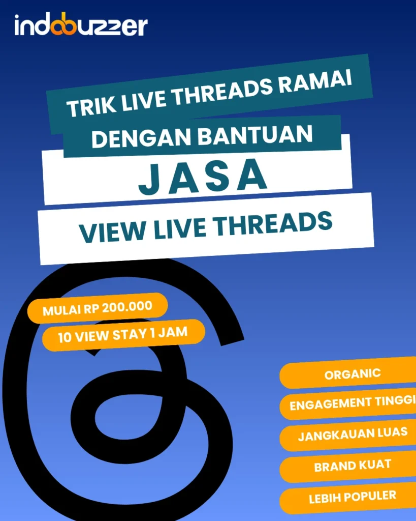 trik live threads ramai