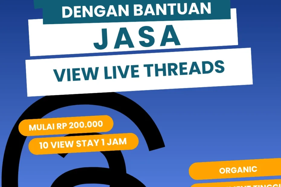 trik live threads ramai